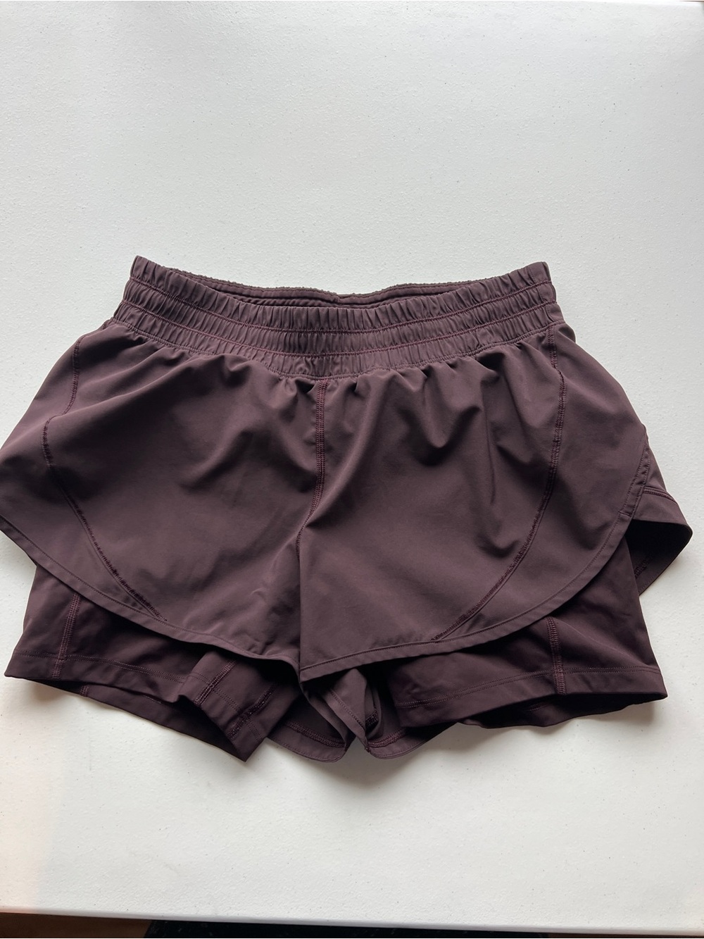 lululemon athletica Two-Layer Plum Performance Shorts